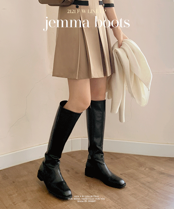 [모델소장/인생롱부츠] jemma boots - 2color (누적8,000족 판매돌파, 하비롱부츠, 가을겨울필수템)
